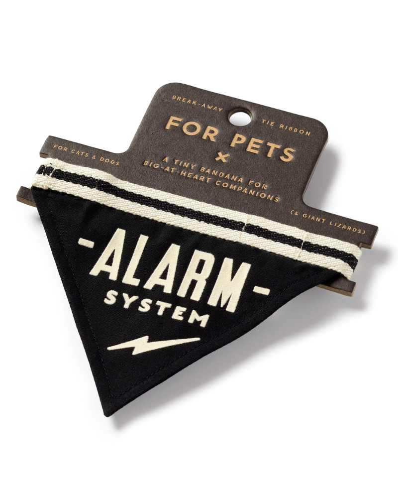 Alarm System Pet Bandana Wear BRASS MONKEY   