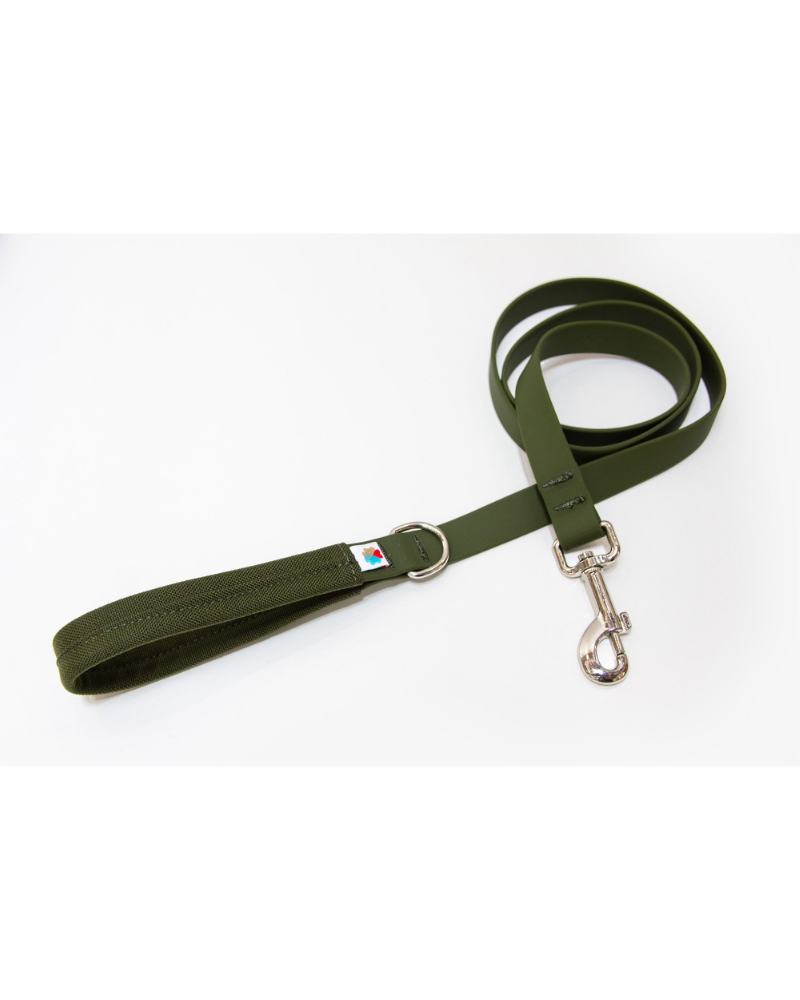 Funston Dog Leash in Olive Biothane WALK WILDEBEEST   