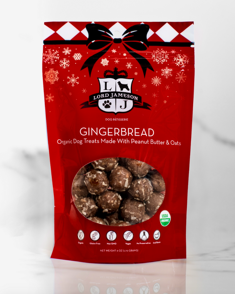 Gingerbread Organic Dog Treats (Made in the USA) Eat LORD JAMESON   
