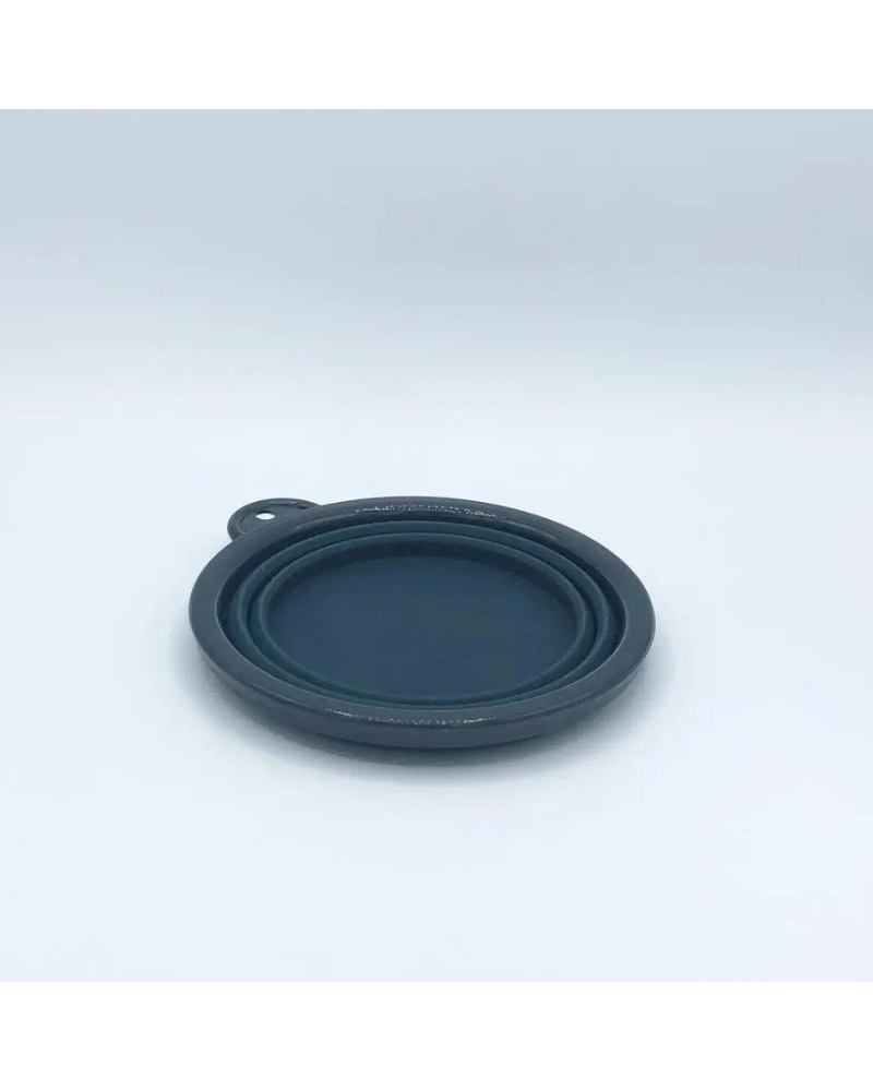 Single Travel Dog Bowl in Forest Green WALK BASIC STUDIO   