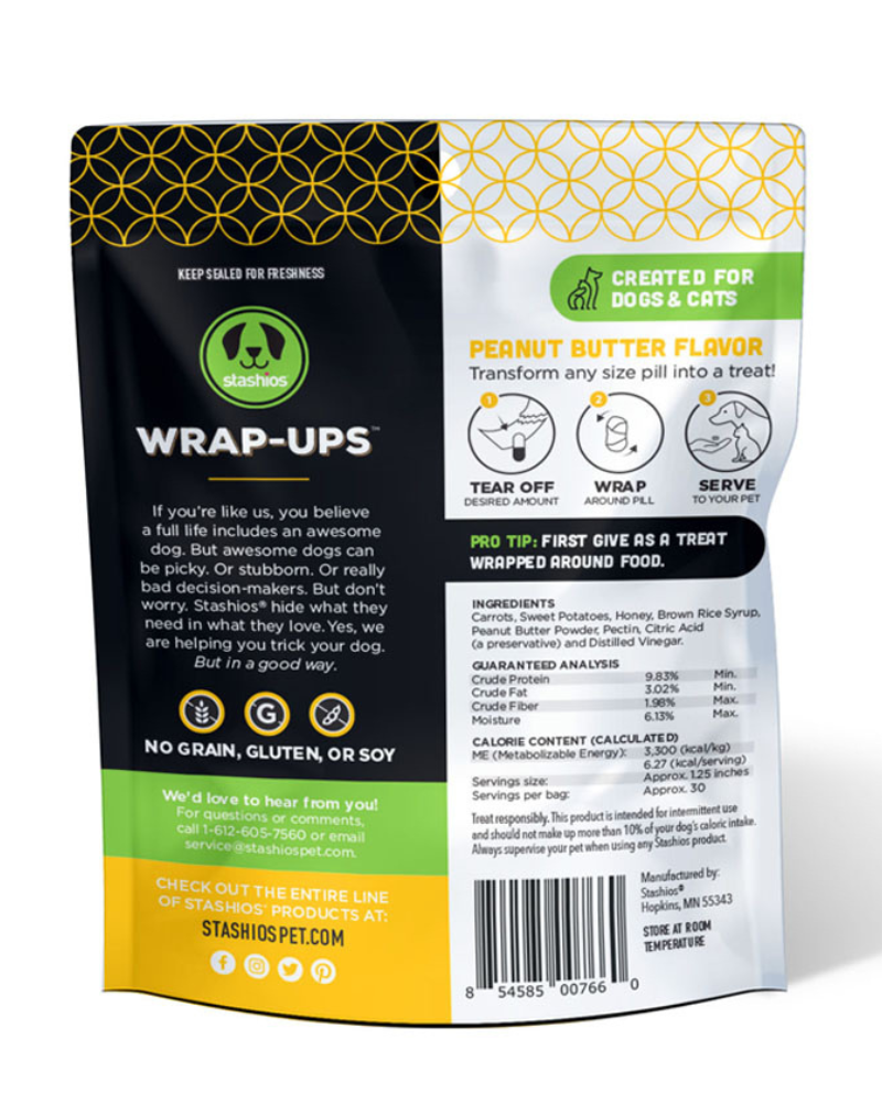 Peanut Butter Pill Wrap-Ups for Dogs & Cats Eat STASHIOS   