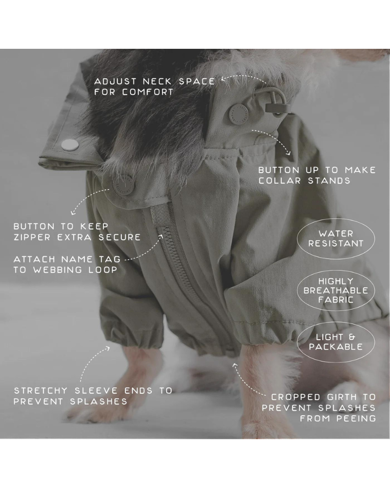 Brooklyn Nylon Water Resistant Dog Jacket (FINAL SALE) Wear LAMBWOLF COLLECTIVE   