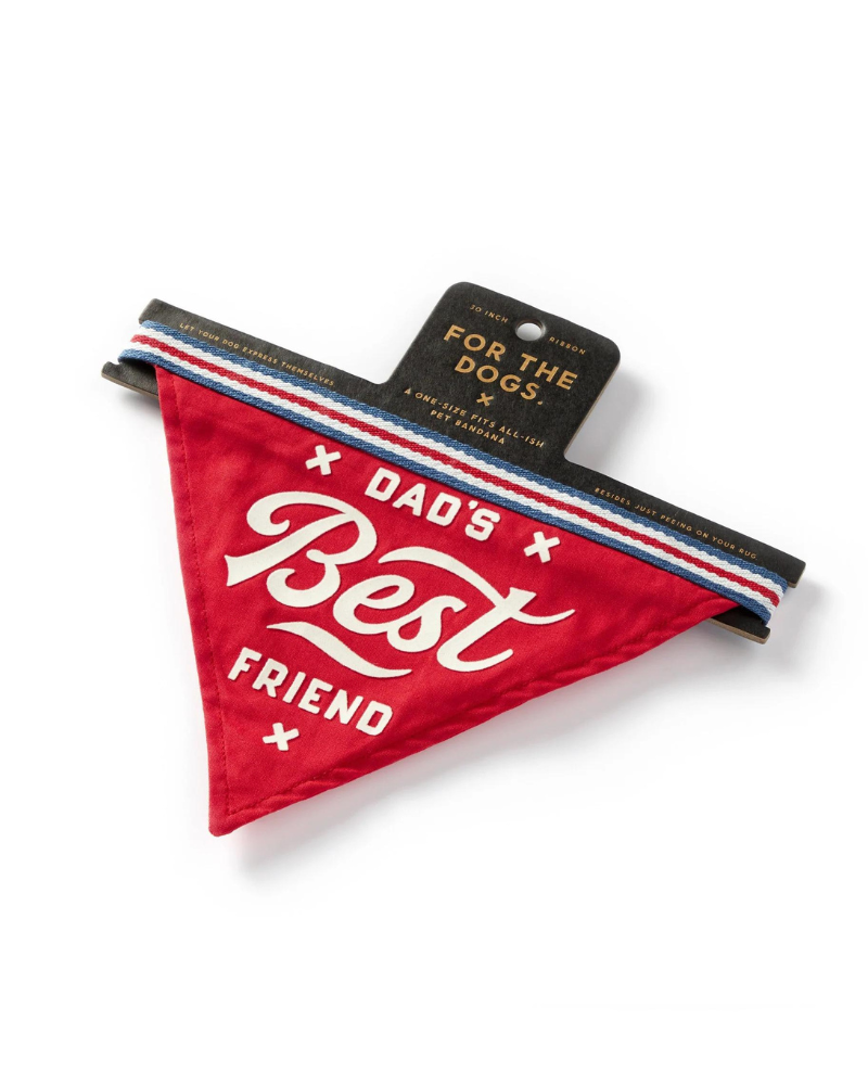 Dad's Best Friend Dog Bandana (FINAL SALE) Wear Chronicle Books   