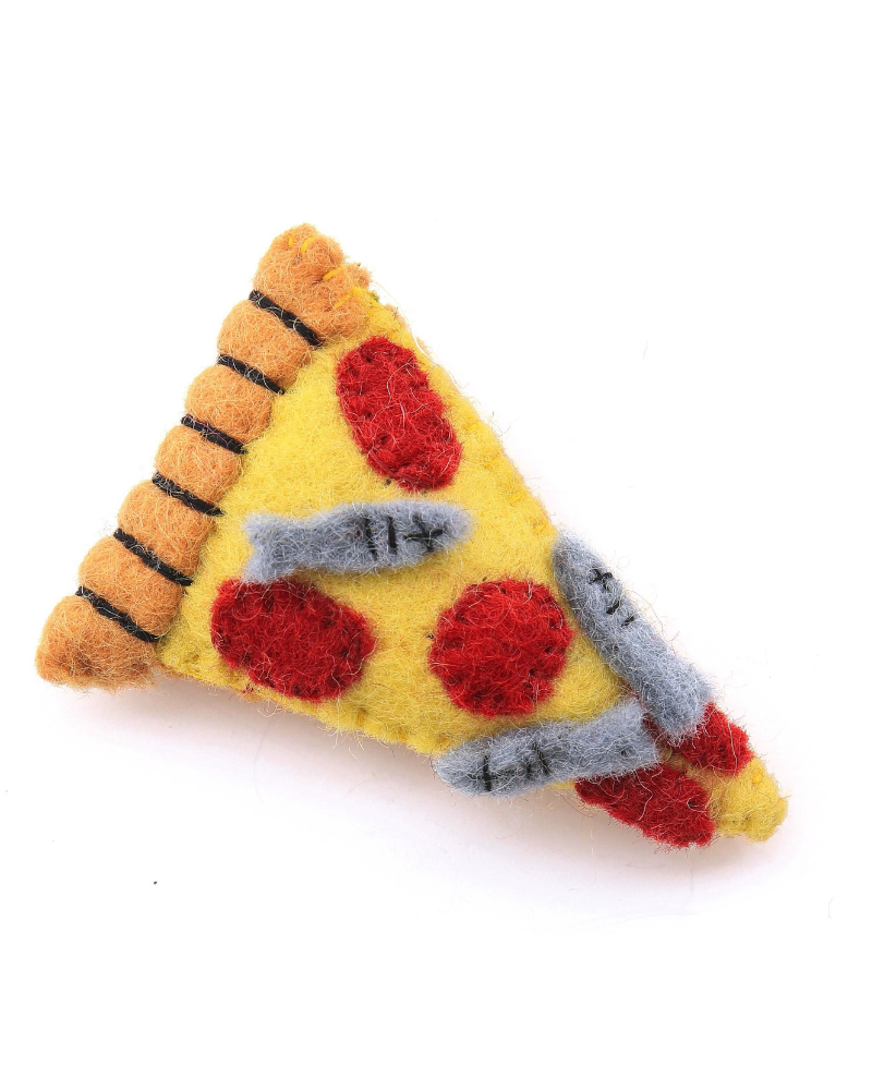 Wool Pizza Cat Toy CAT THE FOGGY DOG   