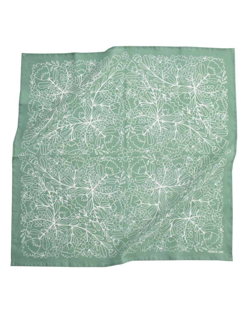 Ivy Bandana for Human & Dog (22"x22") Accessories HEMLOCK   