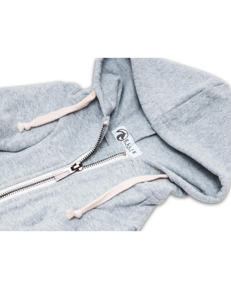 Light Grey Zip-Up Dog Hoodie << FINAL SALE >> Wear ELLIE DOG WEAR   