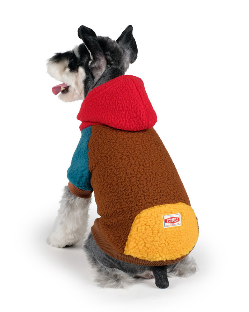 Cooper Plush Fleece Dog Hoodie Wear CHARLIE'S BACKYARD   