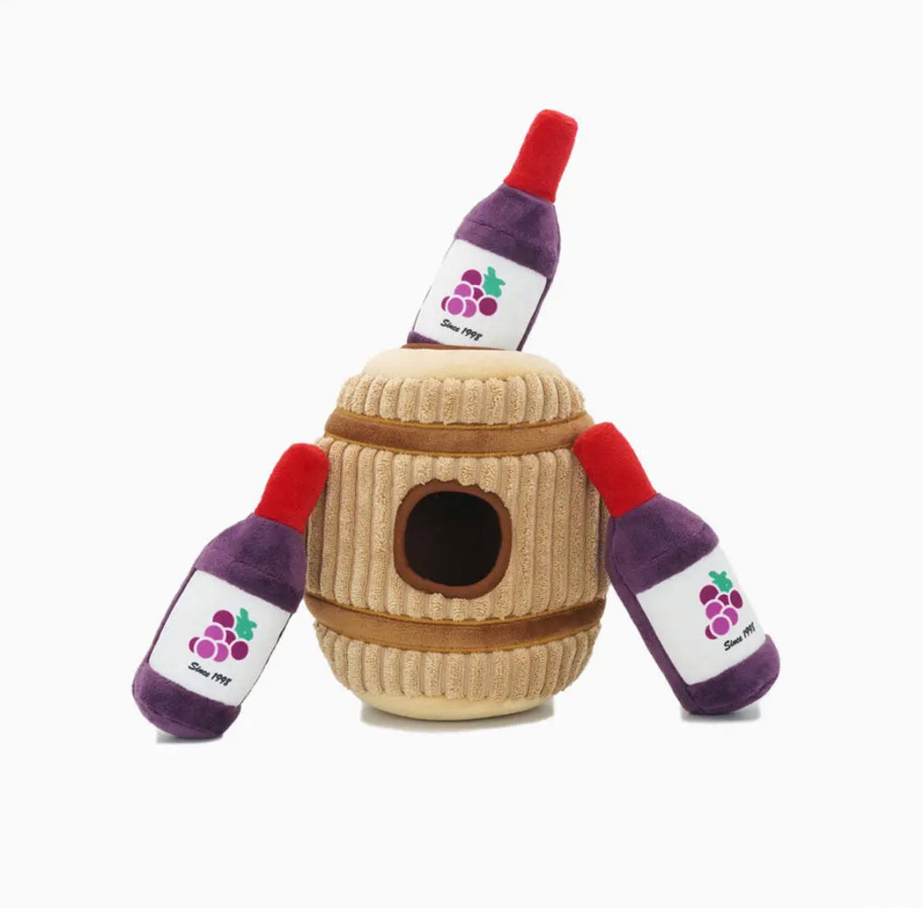 Wine Barrel Puzzle Hunter Interactive Dog Toy Dog Toys HUGSMART   