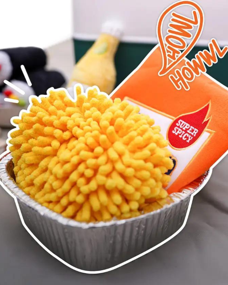 Spicy Ramen Noodle Snuffle Toy Play HOWLPOT   