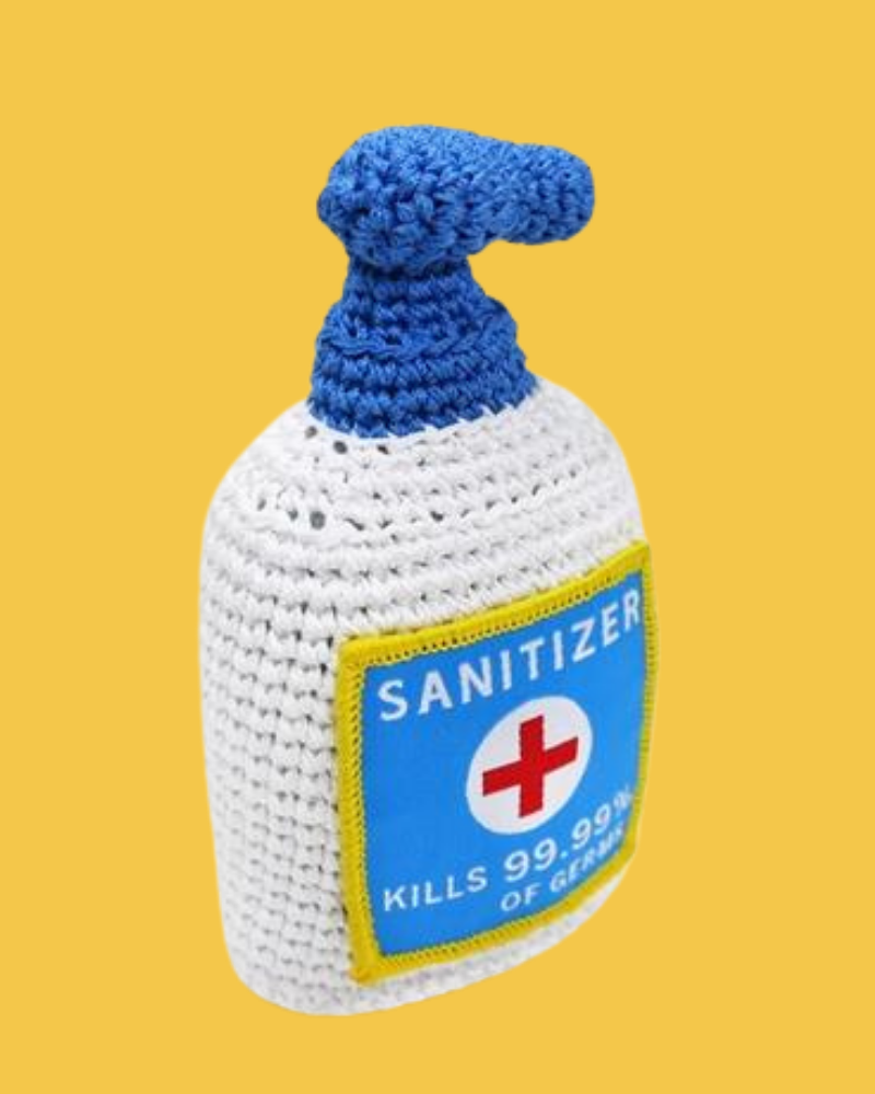 Hand Sanitizer Organic Knit Dog Toy (FINAL SALE) Play DOGO   
