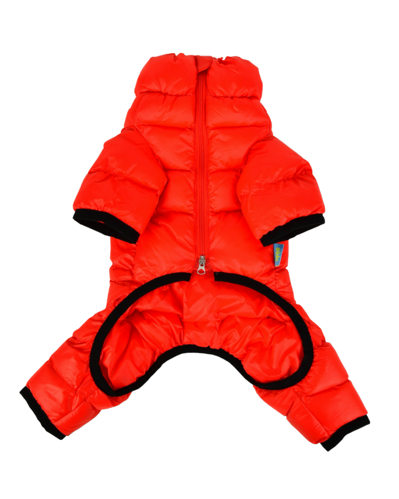 Ultra Light Winter Puffer Jumpsuit in Red Wear PUPPIA   