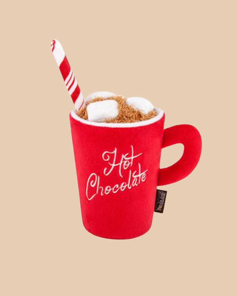 Squeaky Hot Chocolate Holiday Dog Toy Toys P.L.A.Y.   