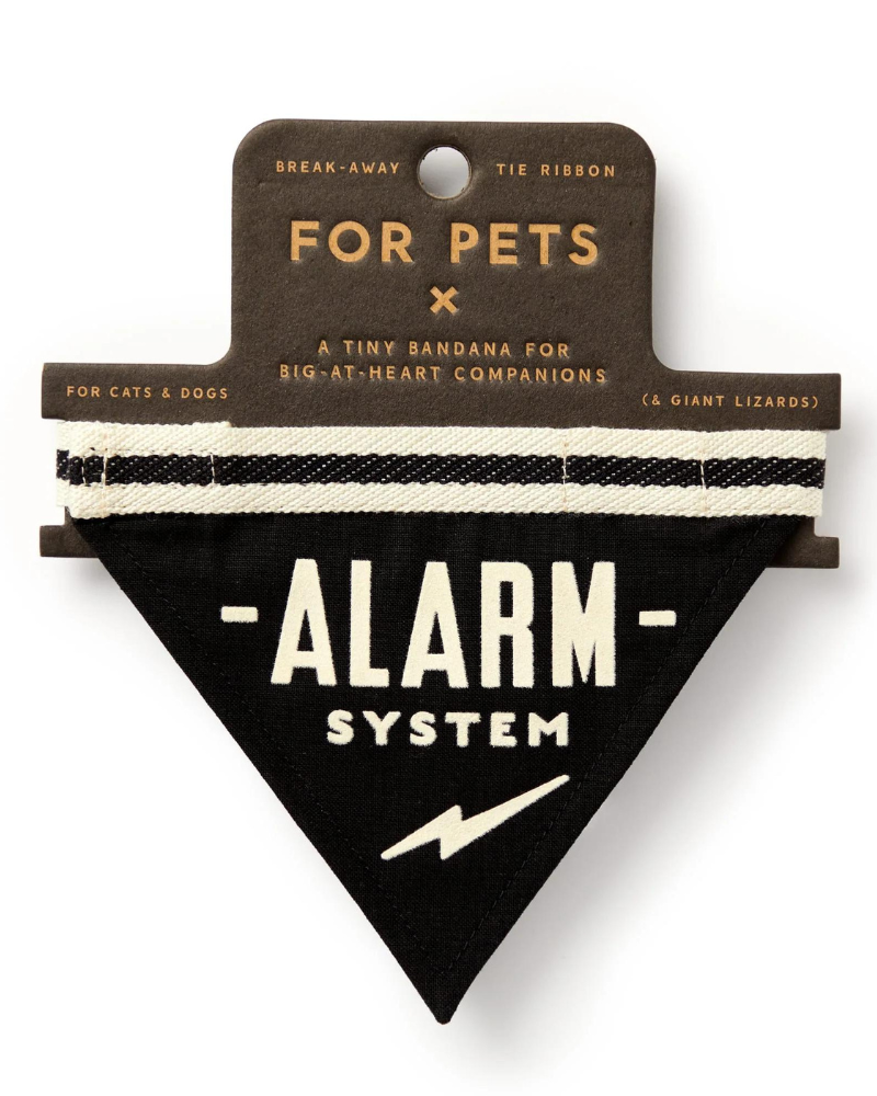 Alarm System Pet Bandana Wear BRASS MONKEY   