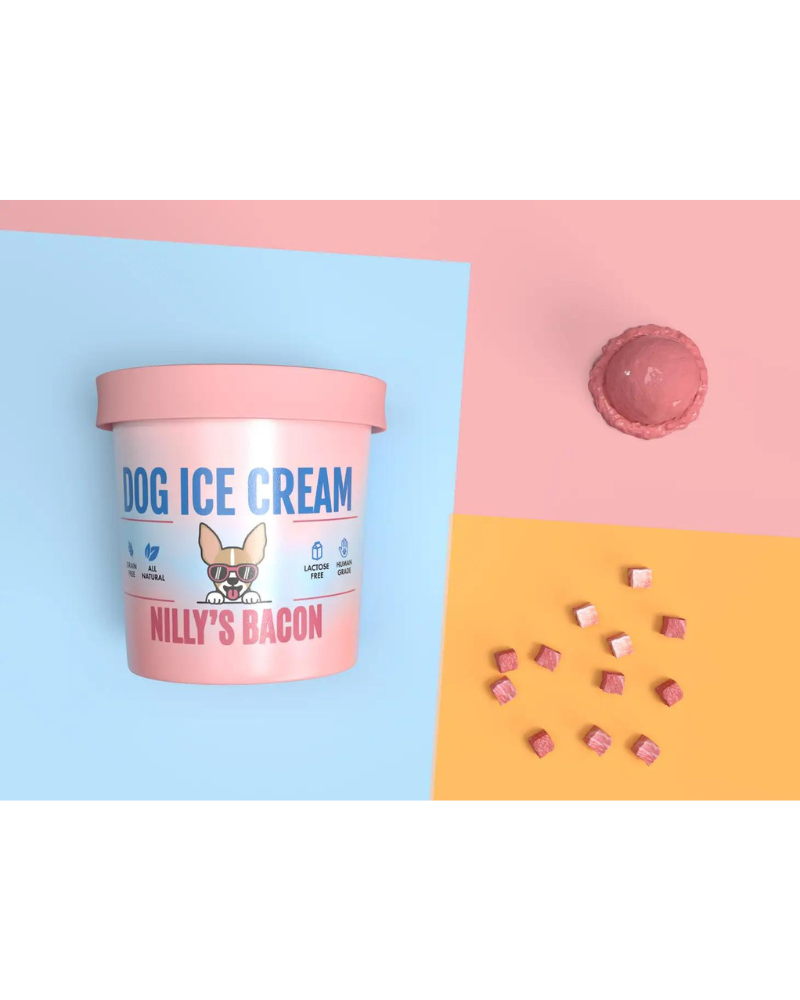 Nilly's Bacon Human Grade Dog Ice Cream Mix (Lactose-Free) Eat HEALTHY HOUND   