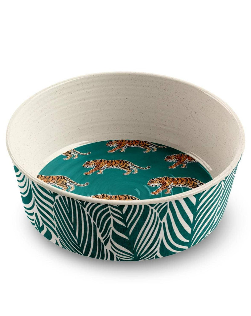 Melamine Dog Bowl in Jade Safari Eat TARHONG   