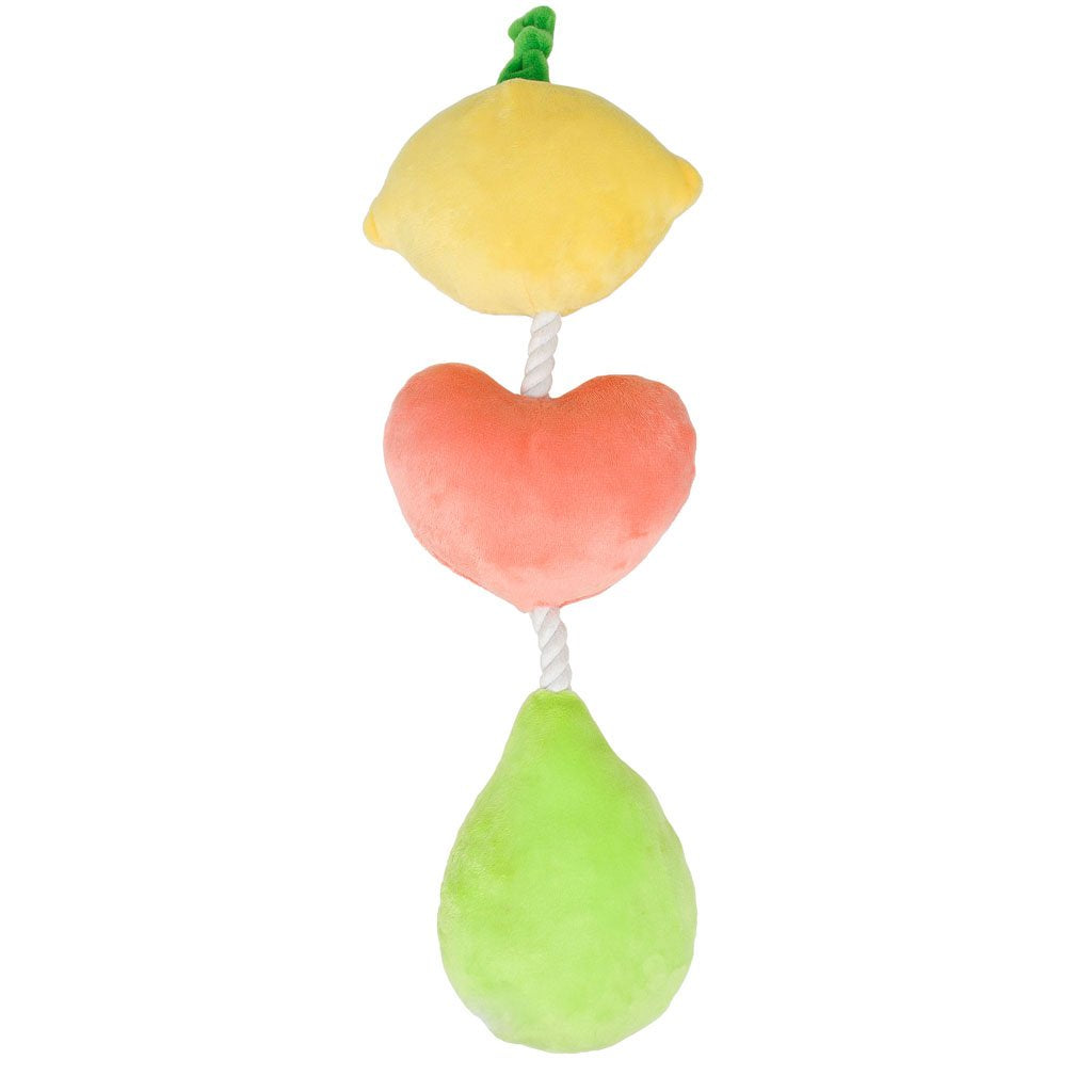 Fruit-on-a-Rope Dog Toy Play PEARHEAD   