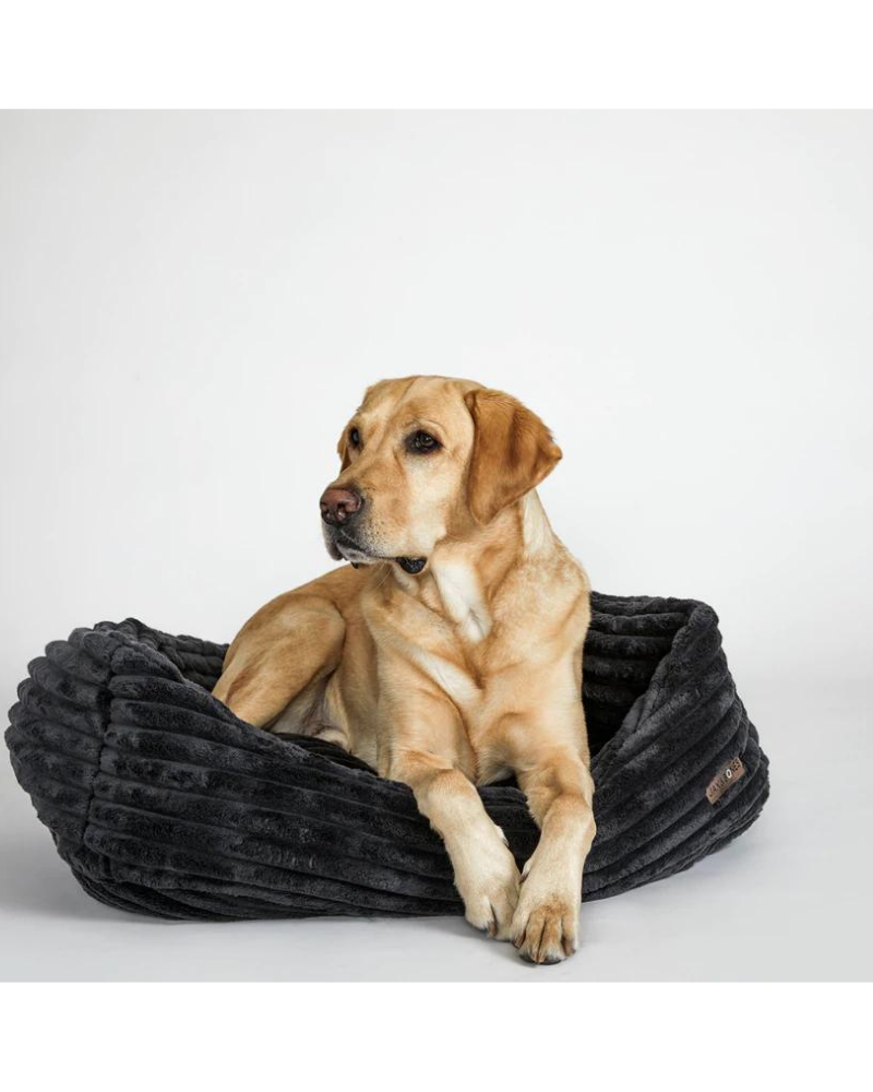 Napper Dog Bed in Luna Black (Custom/Direct-Ship) (Made in the USA) HOME JAX & BONES   