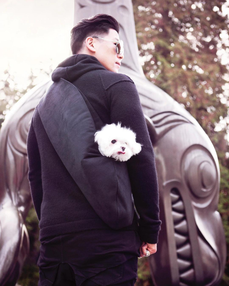 The SNUGGIT Crossbody Dog Sling in Clairence Black Carry THE SNUGGIT COMPANY   