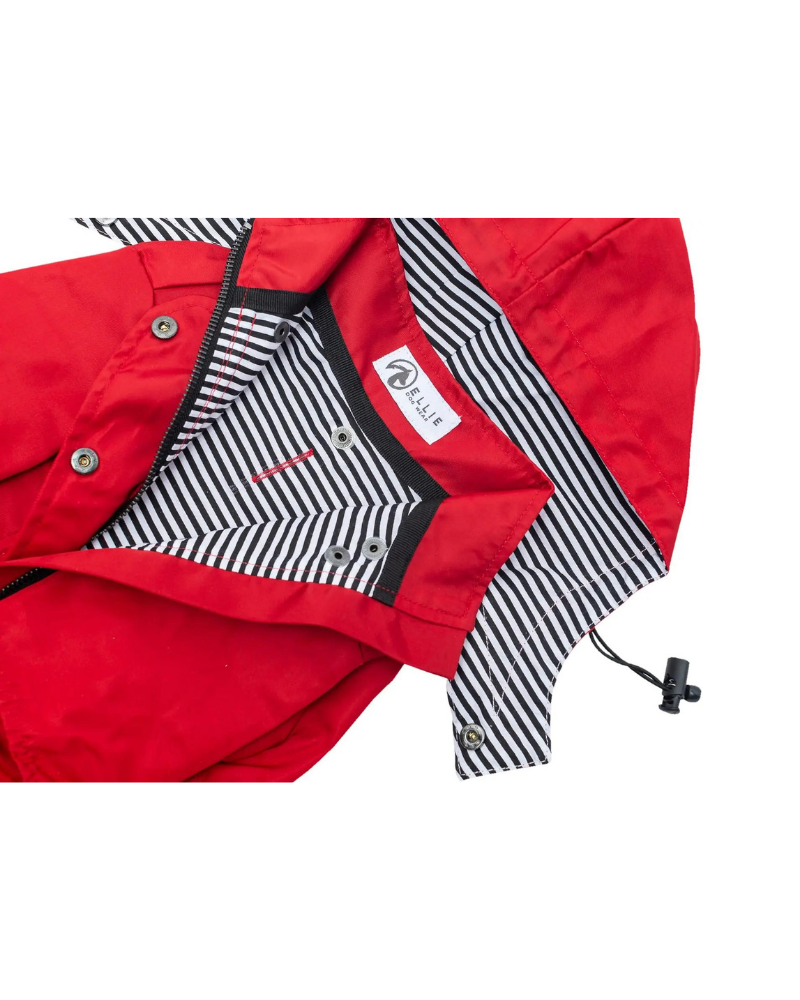 Rainy Day Dog Raincoat in Red Wear ELLIE DOG WEAR   