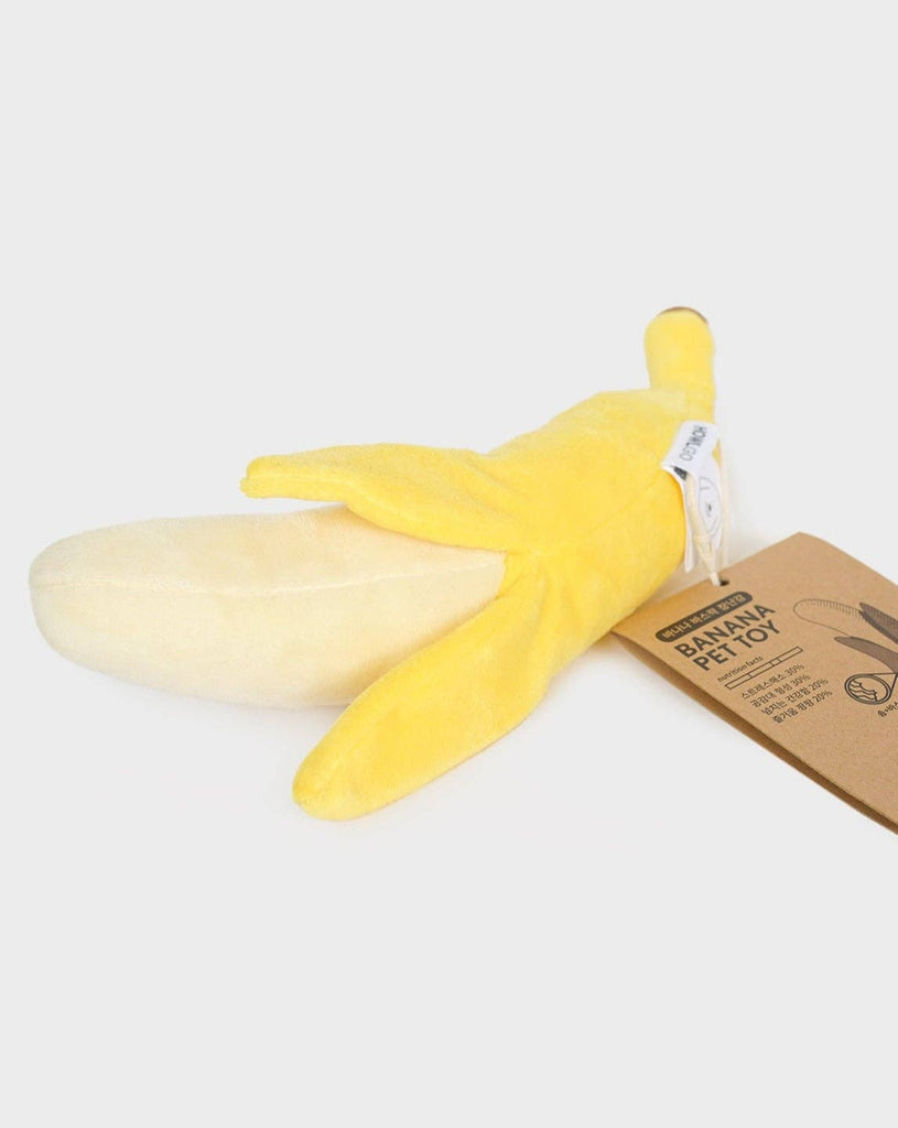 Crinkly Banana Dog Toy Dog Toys HOWLPOT   