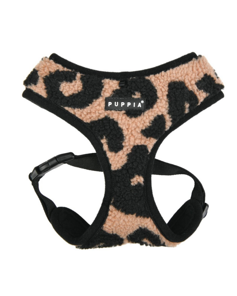 Leopard Fleece Over-the-Head Dog Harness<br>(FINAL SALE) WALK PUPPIA   