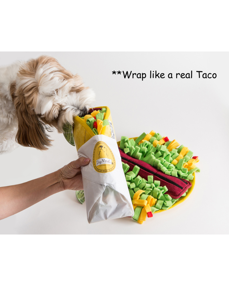 Taco Snuffle Mat Dog Toy Play DOGNMAT   