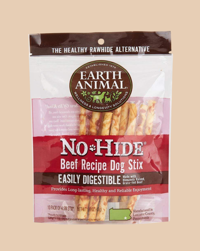 No-Hide Wholesome Dog Chew in Beef Eat EARTH ANIMAL   