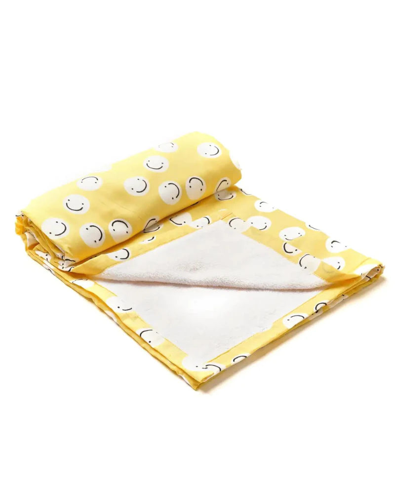 Cotton + Terry Dog Towel (FINAL SALE) HOME THE PAWS Smily Face Dog Towel  