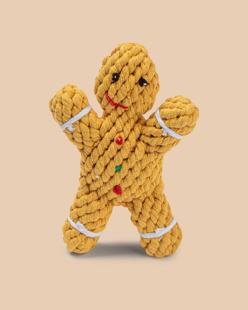Gingerbread Rope Dog Toy << FINAL SALE >> Toys HAPPY HOUNDS   