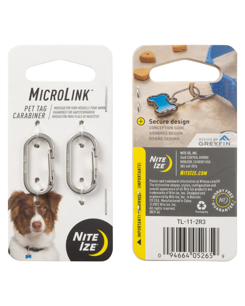 MicroLink® Pet Tag Carabiner (2-Pack) Add-Ons NITE IZE   