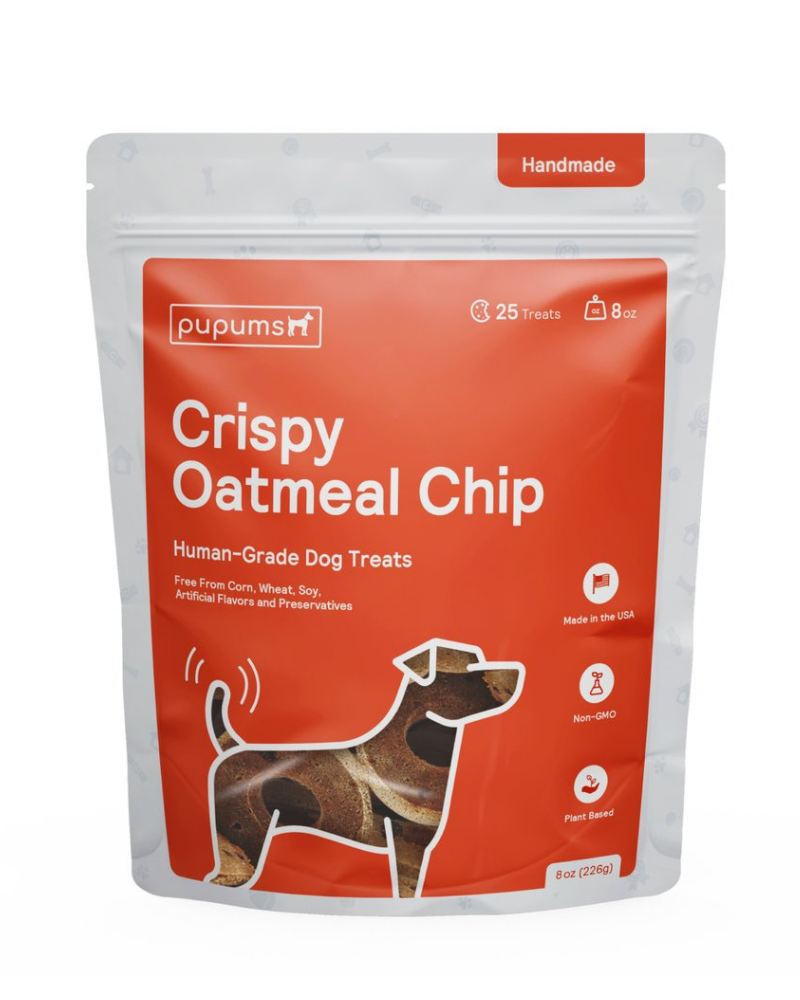 Crispy Oatmeal Chip Dog Treats Eat PUPUMS   