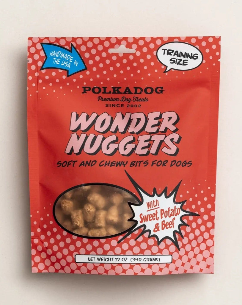 Wonder Nuggets Soft Sweet Potato & Beef Dog Treats Eat POLKA DOG BAKERY   
