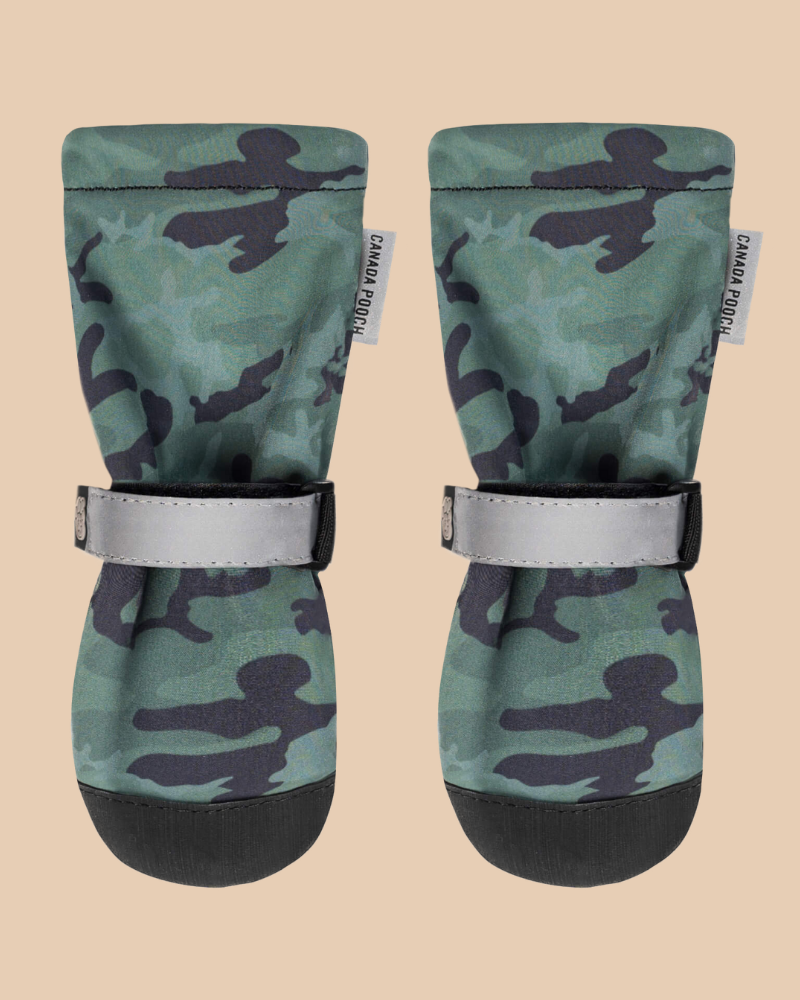 Soft Shield Dogs Boots in Camo Wear CANADA POOCH   