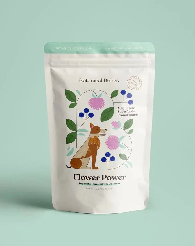 Flower Power Superfood Dog Treats Eat BOTANICAL BONES   