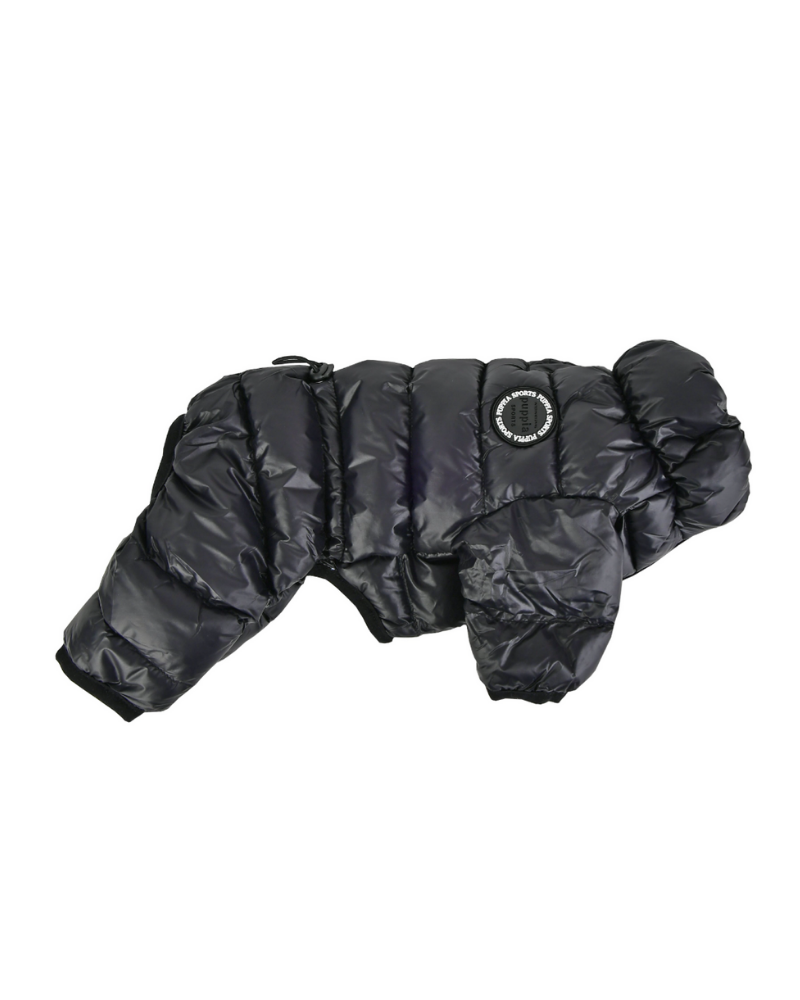 Ultra Light Winter Puffer Jumpsuit in Black (FINAL SALE) Wear PUPPIA   