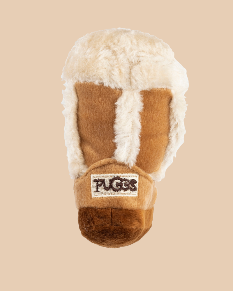 Pugg Boot Plush Squeaky Dog Toy<br>((FINAL SALE)) Play HAUTE DIGGITY DOG   