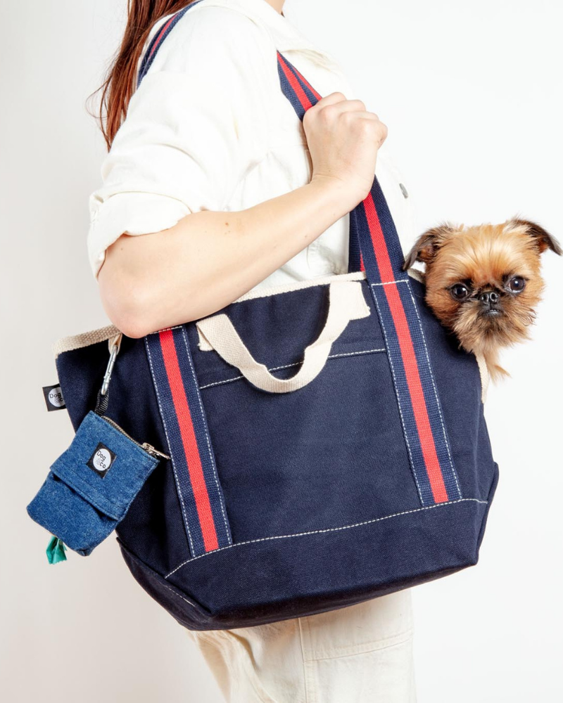 City Carrier Dog Bag in Size 1 Carry DOG & CO. COLLECTION Navy  