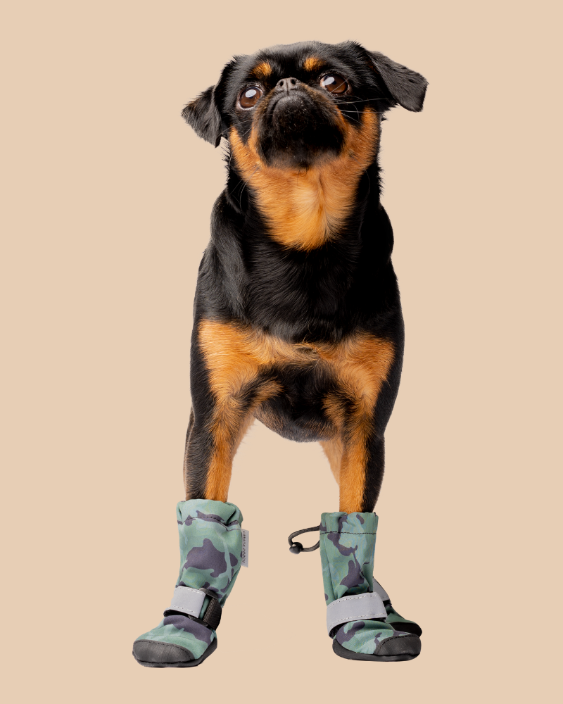 Soft Shield Dogs Boots in Camo Wear CANADA POOCH   