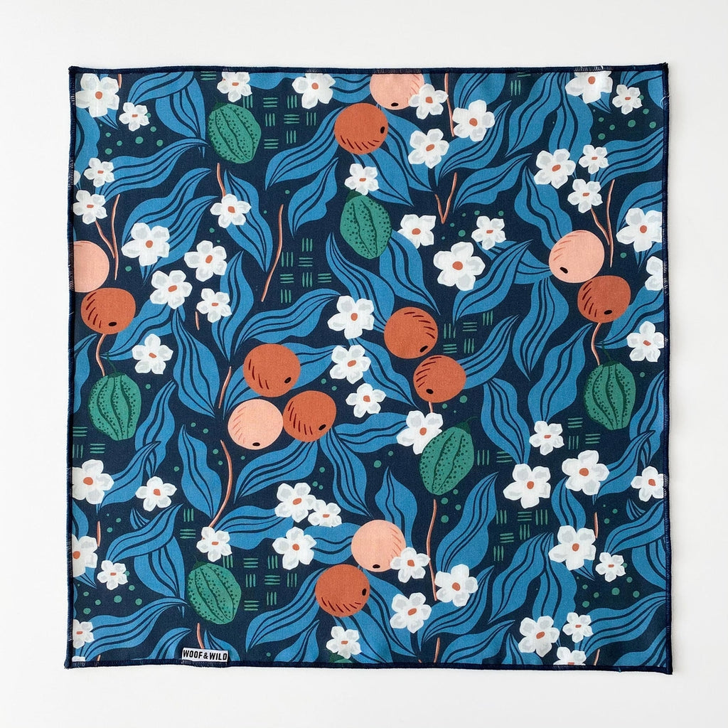 Jude Floral Rayon Dog Bandana Wear WOOF & WILD   