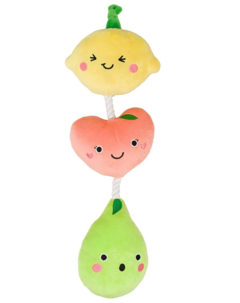 Fruit-on-a-Rope Dog Toy Play PEARHEAD   