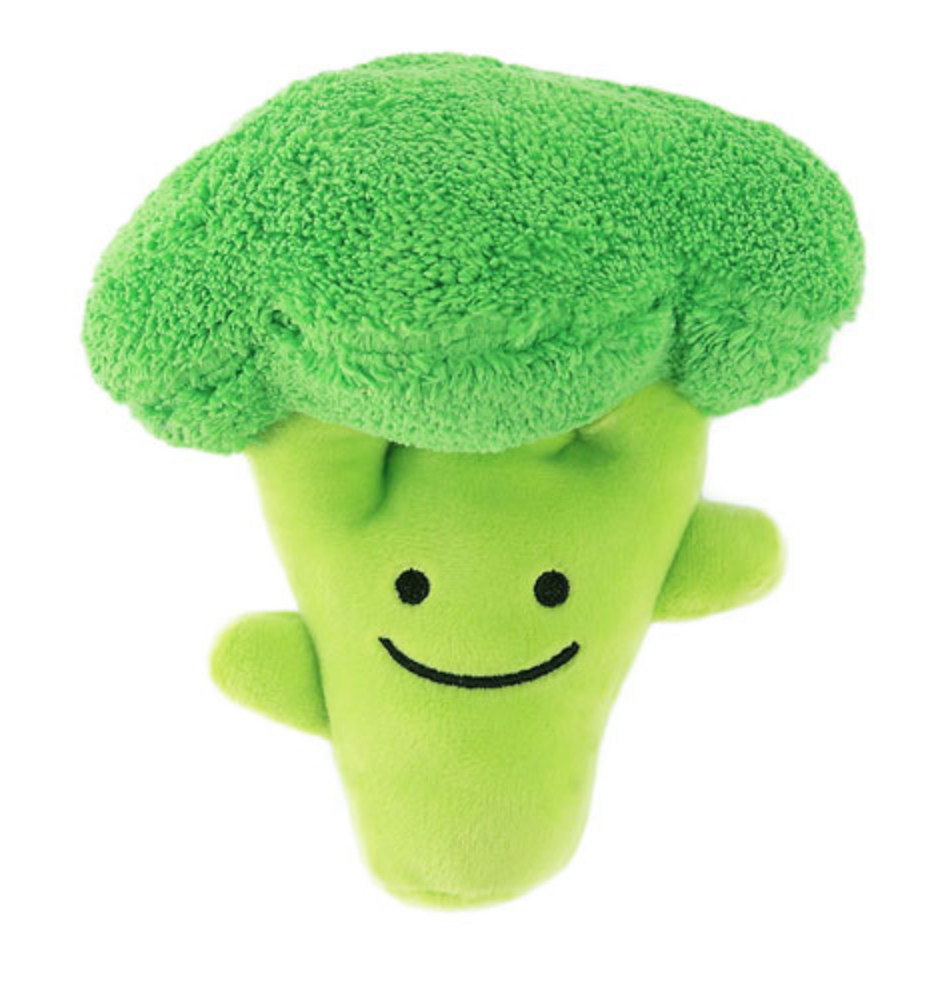 Squeaky broccoli dog toy hotsell