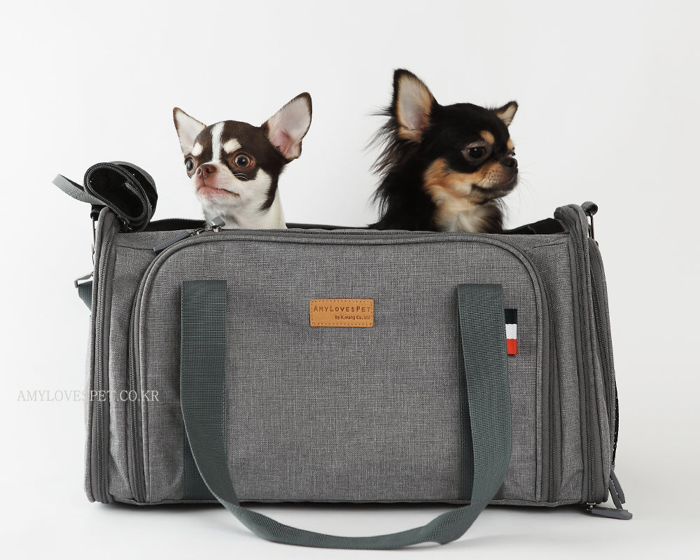 ALP | Expandable Travel Carrier in Grey Carry AMY LOVES PET   
