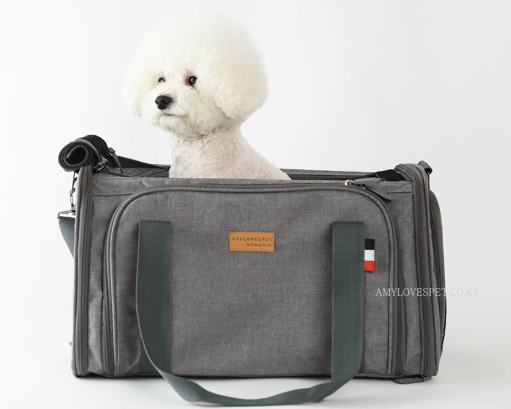 ALP | Expandable Travel Carrier in Grey Carry AMY LOVES PET   