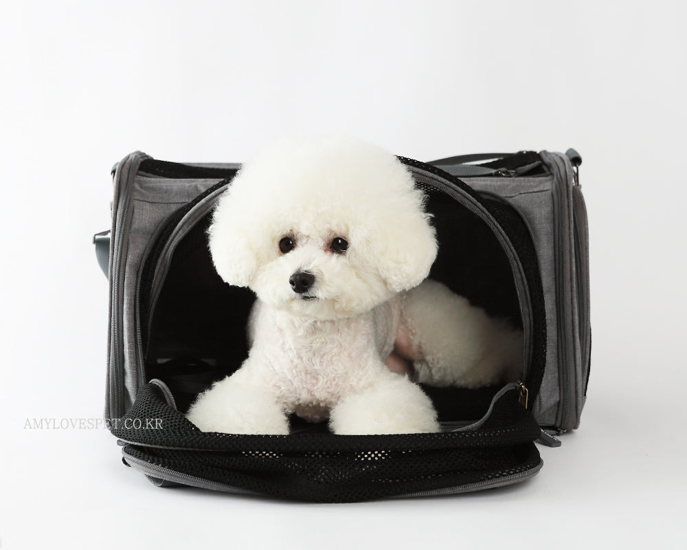 ALP | Expandable Travel Carrier in Grey Carry AMY LOVES PET   