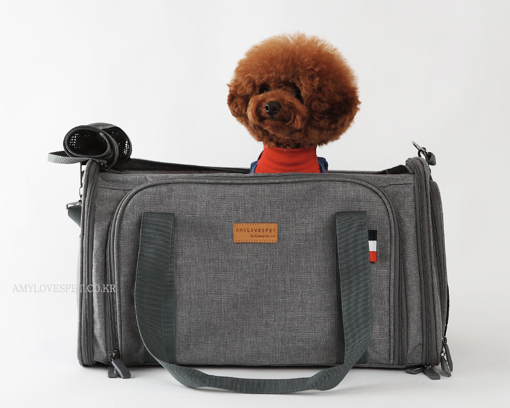 ALP | Expandable Travel Carrier in Grey Carry AMY LOVES PET   