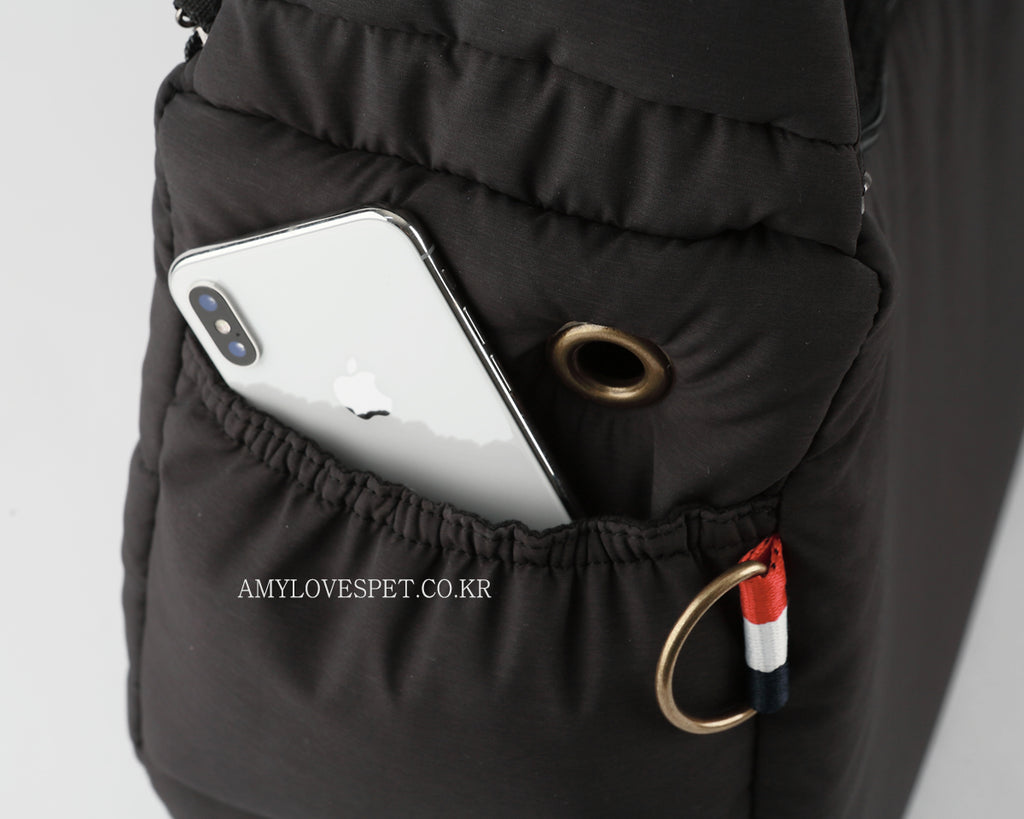 Half Sling Crossbody Bag in Cozy Grey Carry AMY LOVES PET   