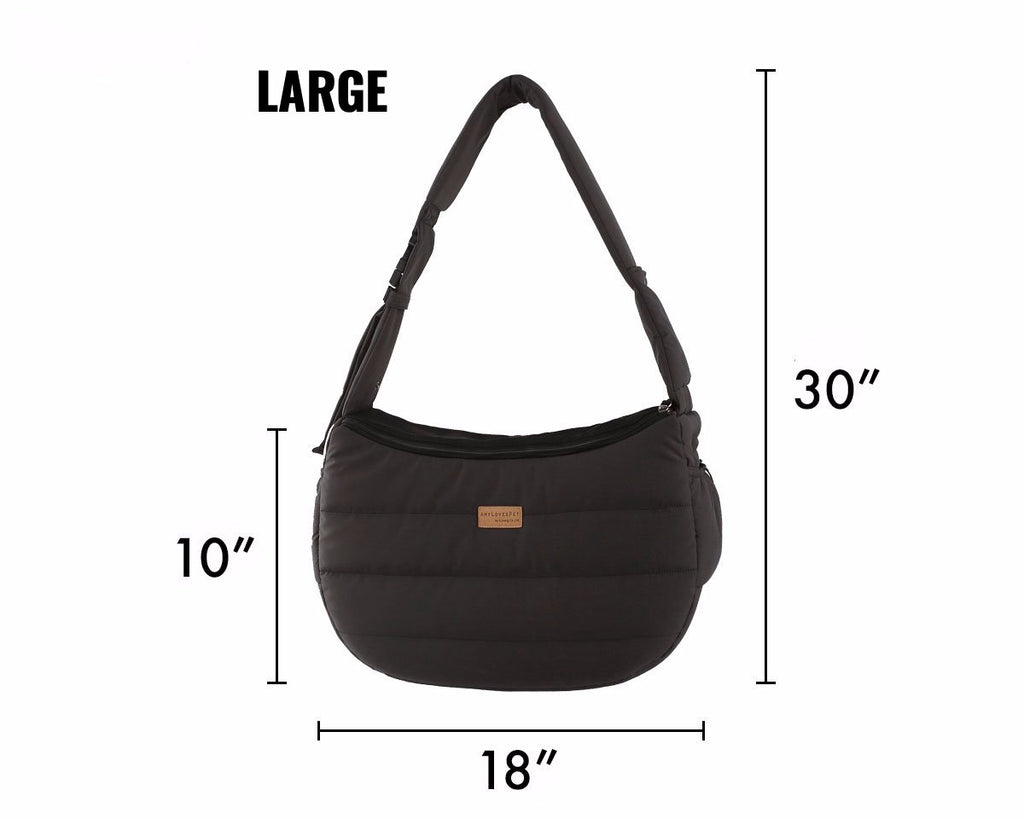 ALP | Half Sling Crossbody Bag in Charcoal Carry AMY LOVES PET   