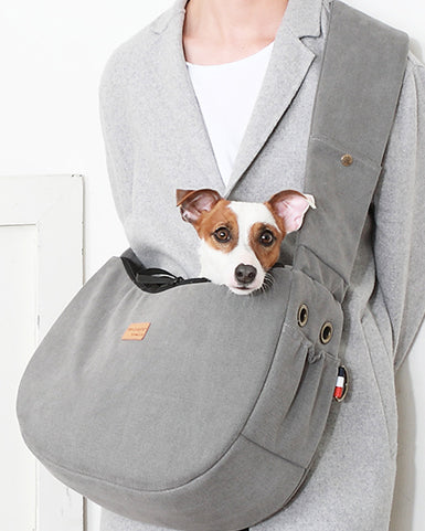 Half Sling Crossbody Bag in Cozy Grey Carry AMY LOVES PET   