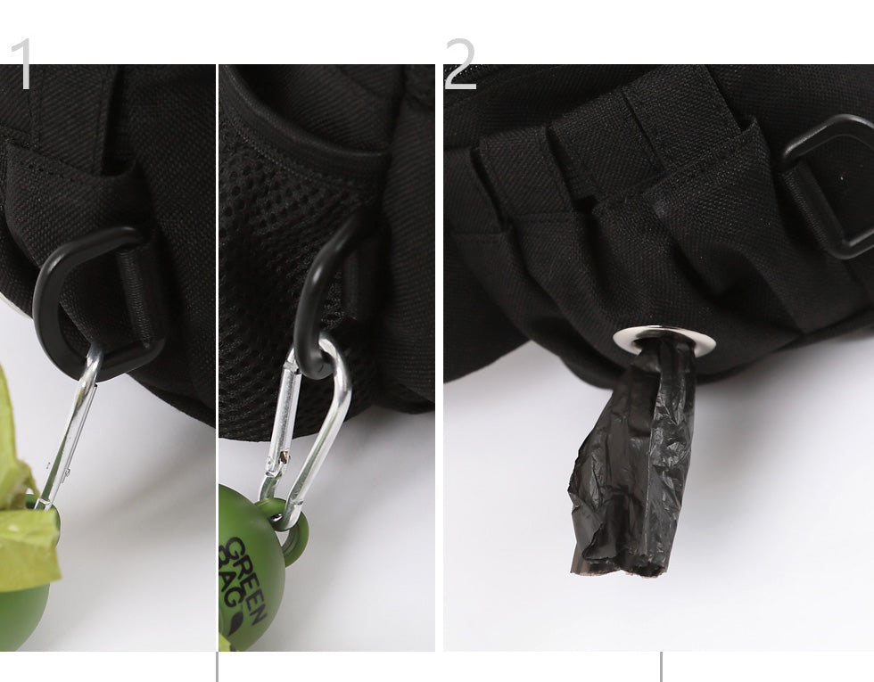 Hands-Free Hip Bag in Black Human AMY LOVES PET   