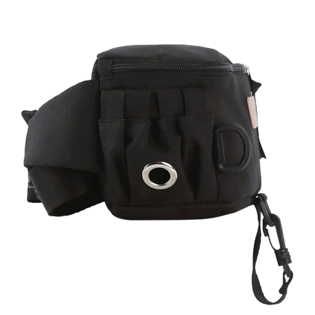 Hands-Free Hip Bag in Black Human AMY LOVES PET   